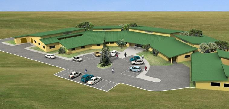 Vue d’architecte du futur Complexe de protection zoo et phytosanitaire de Païta (CPZP) qui abritera le service des laboratoires (©Perspective)